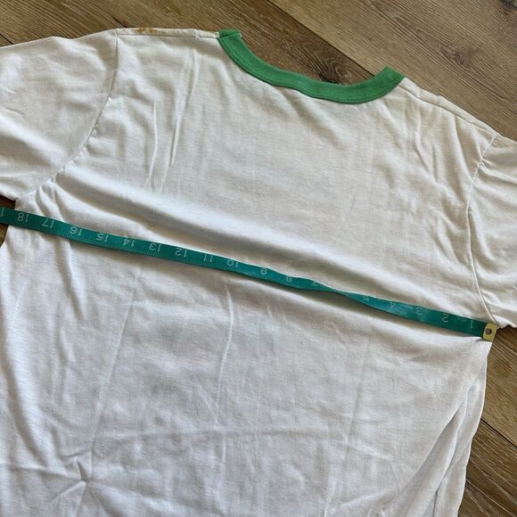 Vintage Boston Celtics Shirt Mens M Danny Ainge Ringer 80s NBA Basketball - Picture 11 of 11